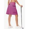 image20quot Womens Hiking Cargo Skorts Skirts with Zipper Pockets Knee Length Golf Tummy Control Quick Dry Long SkortPink