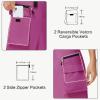 image20quot Womens Hiking Cargo Skorts Skirts with Zipper Pockets Knee Length Golf Tummy Control Quick Dry Long SkortPink