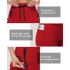 image20quot Womens Hiking Cargo Skorts Skirts with Zipper Pockets Knee Length Golf Tummy Control Quick Dry Long SkortRed