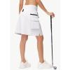 image20quot Womens Hiking Cargo Skorts Skirts with Zipper Pockets Knee Length Golf Tummy Control Quick Dry Long SkortWhite