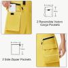 image20quot Womens Hiking Cargo Skorts Skirts with Zipper Pockets Knee Length Golf Tummy Control Quick Dry Long SkortYellow