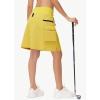 image20quot Womens Hiking Cargo Skorts Skirts with Zipper Pockets Knee Length Golf Tummy Control Quick Dry Long SkortYellow