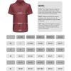 imageBoys Performance Polo Shirt  Golf Grid Short Sleeve Collar Shirts Youth Stretch Quick Dry Lightweight Athletic UPF50Maroon