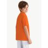 imageBoys Performance Polo Shirt  Golf Grid Short Sleeve Collar Shirts Youth Stretch Quick Dry Lightweight Athletic UPF50Orange