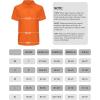 imageBoys Performance Polo Shirt  Golf Grid Short Sleeve Collar Shirts Youth Stretch Quick Dry Lightweight Athletic UPF50Orange