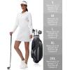 imageGolf Skirts Skorts for Women  5 Pockets High Waisted Tummy Control Stretch Athletic Tennis Skirt with Short Flat FrontWhite
