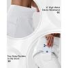 imageGolf Skirts Skorts for Women  5 Pockets High Waisted Tummy Control Stretch Athletic Tennis Skirt with Short Flat FrontWhite