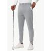imageMens Golf Joggers Pants Belt Loops Slim Fit Stretchy Sweatpants Work Travel Dress Casual Tapered Pants Quick Dry UPF5006light Gray
