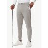 imageMens Golf Joggers Pants Belt Loops Slim Fit Stretchy Sweatpants Work Travel Dress Casual Tapered Pants Quick Dry UPF5007light Brown