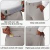imageMens Golf Joggers Pants Belt Loops Slim Fit Stretchy Sweatpants Work Travel Dress Casual Tapered Pants Quick Dry UPF5007light Brown