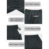 imageMens Golf Joggers Pants Belt Loops Slim Fit Stretchy Sweatpants Work Travel Dress Casual Tapered Pants Quick Dry UPF5009graycorduroy