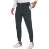 imageMens Golf Joggers Pants Belt Loops Slim Fit Stretchy Sweatpants Work Travel Dress Casual Tapered Pants Quick Dry UPF5009graycorduroy