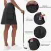 imageWomens 16quot 20quot Hiking Cargo Skort Skirt  High Waisted Golf Dressy Casual Workout Sport Skirt with Liner Quick DryBlack