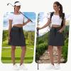 imageWomens 16quot 20quot Hiking Cargo Skort Skirt  High Waisted Golf Dressy Casual Workout Sport Skirt with Liner Quick DryBlack