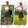 imageWomens 16quot 20quot Hiking Cargo Skort Skirt  High Waisted Golf Dressy Casual Workout Sport Skirt with Liner Quick DryBlack