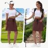 imageWomens 16quot 20quot Hiking Cargo Skort Skirt  High Waisted Golf Dressy Casual Workout Sport Skirt with Liner Quick DryBrown