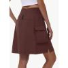 imageWomens 16quot 20quot Hiking Cargo Skort Skirt  High Waisted Golf Dressy Casual Workout Sport Skirt with Liner Quick DryBrown