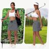 imageWomens 16quot 20quot Hiking Cargo Skort Skirt  High Waisted Golf Dressy Casual Workout Sport Skirt with Liner Quick DryDark Gray