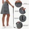 imageWomens 16quot 20quot Hiking Cargo Skort Skirt  High Waisted Golf Dressy Casual Workout Sport Skirt with Liner Quick DryDark Gray