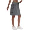 imageWomens 16quot 20quot Hiking Cargo Skort Skirt  High Waisted Golf Dressy Casual Workout Sport Skirt with Liner Quick DryDark Gray