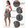 imageWomens 16quot 20quot Hiking Cargo Skort Skirt  High Waisted Golf Dressy Casual Workout Sport Skirt with Liner Quick DryDark Gray