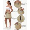 imageWomens 16quot 20quot Hiking Cargo Skort Skirt  High Waisted Golf Dressy Casual Workout Sport Skirt with Liner Quick DryDark Khaki