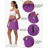 imageWomens 16quot 20quot Hiking Cargo Skort Skirt  High Waisted Golf Dressy Casual Workout Sport Skirt with Liner Quick DryDark Purple