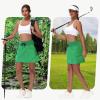 imageWomens 16quot 20quot Hiking Cargo Skort Skirt  High Waisted Golf Dressy Casual Workout Sport Skirt with Liner Quick DryGreen