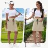imageWomens 16quot 20quot Hiking Cargo Skort Skirt  High Waisted Golf Dressy Casual Workout Sport Skirt with Liner Quick DryKhaki