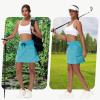 imageWomens 16quot 20quot Hiking Cargo Skort Skirt  High Waisted Golf Dressy Casual Workout Sport Skirt with Liner Quick DryLight Blue