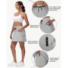 imageWomens 16quot 20quot Hiking Cargo Skort Skirt  High Waisted Golf Dressy Casual Workout Sport Skirt with Liner Quick DryLight Grey