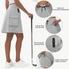 imageWomens 16quot 20quot Hiking Cargo Skort Skirt  High Waisted Golf Dressy Casual Workout Sport Skirt with Liner Quick DryLight Grey