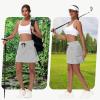 imageWomens 16quot 20quot Hiking Cargo Skort Skirt  High Waisted Golf Dressy Casual Workout Sport Skirt with Liner Quick DryLight Grey