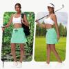 imageWomens 16quot 20quot Hiking Cargo Skort Skirt  High Waisted Golf Dressy Casual Workout Sport Skirt with Liner Quick DryMint Cream