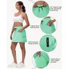 imageWomens 16quot 20quot Hiking Cargo Skort Skirt  High Waisted Golf Dressy Casual Workout Sport Skirt with Liner Quick DryMint Cream