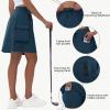 imageWomens 16quot 20quot Hiking Cargo Skort Skirt  High Waisted Golf Dressy Casual Workout Sport Skirt with Liner Quick DryNavy