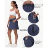 imageWomens 16quot 20quot Hiking Cargo Skort Skirt  High Waisted Golf Dressy Casual Workout Sport Skirt with Liner Quick DryNavy