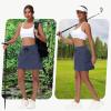 imageWomens 16quot 20quot Hiking Cargo Skort Skirt  High Waisted Golf Dressy Casual Workout Sport Skirt with Liner Quick DryNavy