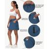 imageWomens 16quot 20quot Hiking Cargo Skort Skirt  High Waisted Golf Dressy Casual Workout Sport Skirt with Liner Quick DryNavy Blue