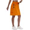 imageWomens 16quot 20quot Hiking Cargo Skort Skirt  High Waisted Golf Dressy Casual Workout Sport Skirt with Liner Quick DryOrange