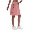 imageWomens 16quot 20quot Hiking Cargo Skort Skirt  High Waisted Golf Dressy Casual Workout Sport Skirt with Liner Quick DryPeach