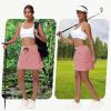 imageWomens 16quot 20quot Hiking Cargo Skort Skirt  High Waisted Golf Dressy Casual Workout Sport Skirt with Liner Quick DryPeach