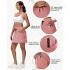 imageWomens 16quot 20quot Hiking Cargo Skort Skirt  High Waisted Golf Dressy Casual Workout Sport Skirt with Liner Quick DryPeach