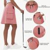 imageWomens 16quot 20quot Hiking Cargo Skort Skirt  High Waisted Golf Dressy Casual Workout Sport Skirt with Liner Quick DryPeach