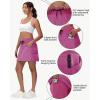 imageWomens 16quot 20quot Hiking Cargo Skort Skirt  High Waisted Golf Dressy Casual Workout Sport Skirt with Liner Quick DryPink