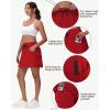 imageWomens 16quot 20quot Hiking Cargo Skort Skirt  High Waisted Golf Dressy Casual Workout Sport Skirt with Liner Quick DryRed