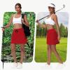 imageWomens 16quot 20quot Hiking Cargo Skort Skirt  High Waisted Golf Dressy Casual Workout Sport Skirt with Liner Quick DryRed