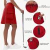 imageWomens 16quot 20quot Hiking Cargo Skort Skirt  High Waisted Golf Dressy Casual Workout Sport Skirt with Liner Quick DryRed