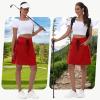 imageWomens 16quot 20quot Hiking Cargo Skort Skirt  High Waisted Golf Dressy Casual Workout Sport Skirt with Liner Quick DryRed