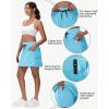 imageWomens 16quot 20quot Hiking Cargo Skort Skirt  High Waisted Golf Dressy Casual Workout Sport Skirt with Liner Quick DrySky Blue